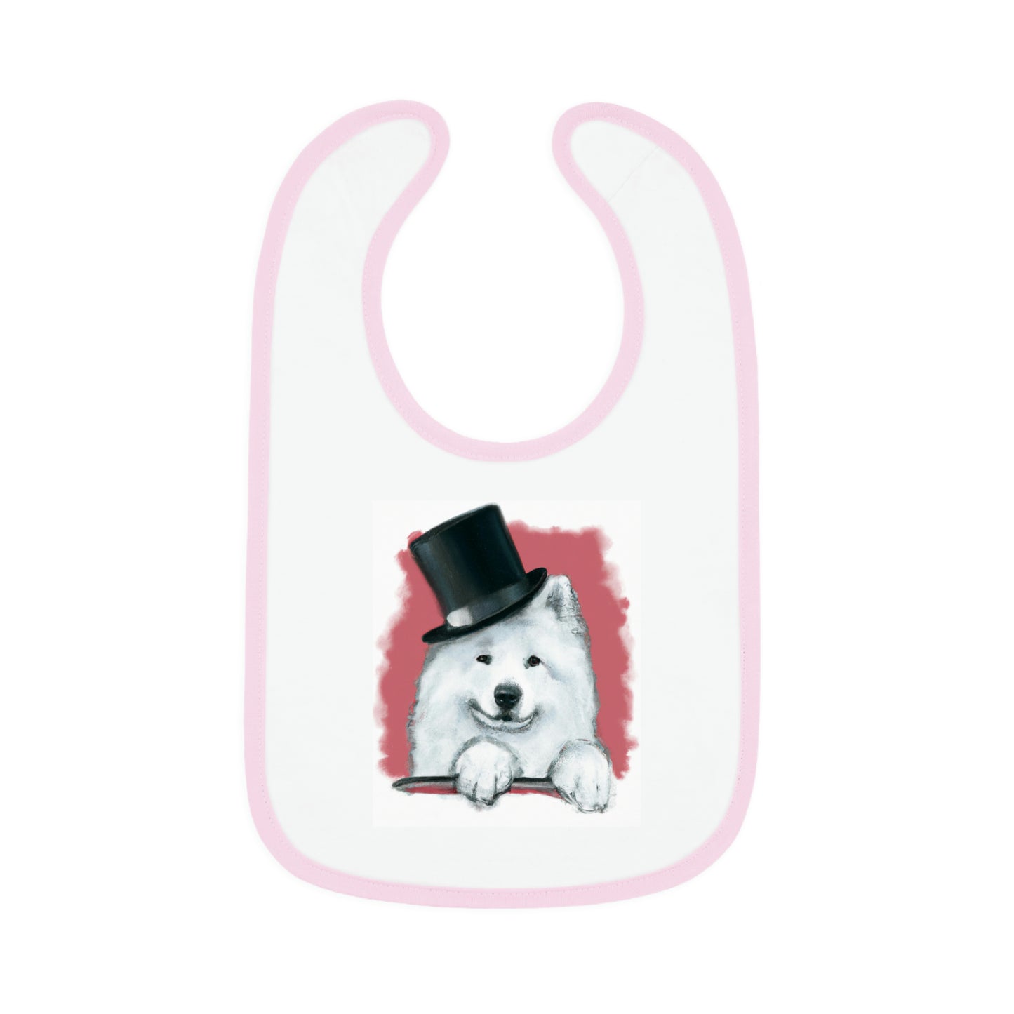 Baby Samoyed Top Hat Bib