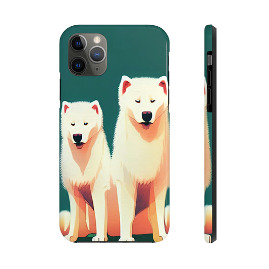 Tough Phone Cases Samoyed Twins