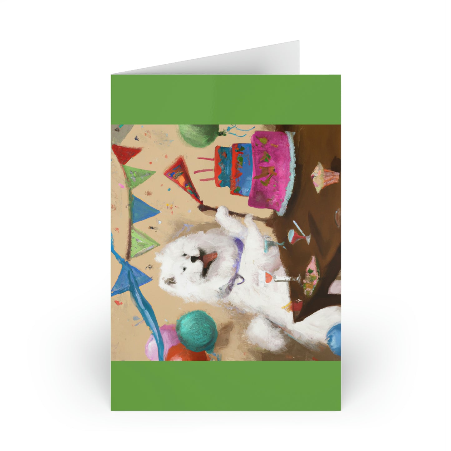 Samoyed Birthday Cards (1 or 10-pcs)