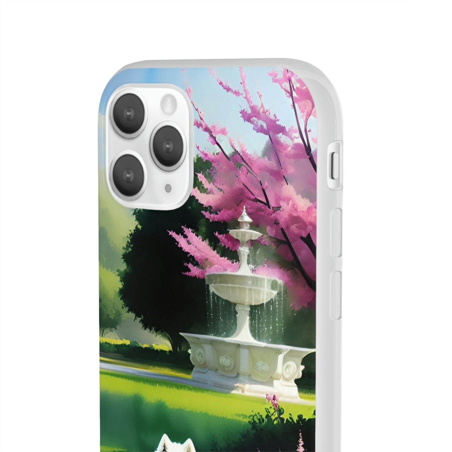 Spring Samoyed Flexi Case