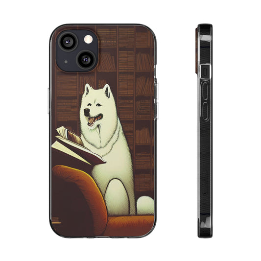 Library Samoyed Soft Phone Cases