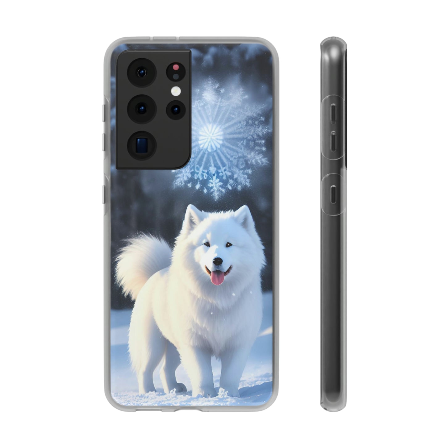 Samsung Crisp Samoyed Winter Day Flexi Cases