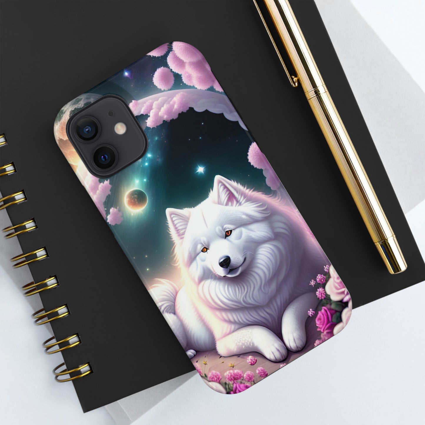 Galactic Samoyed Tough Phone Case