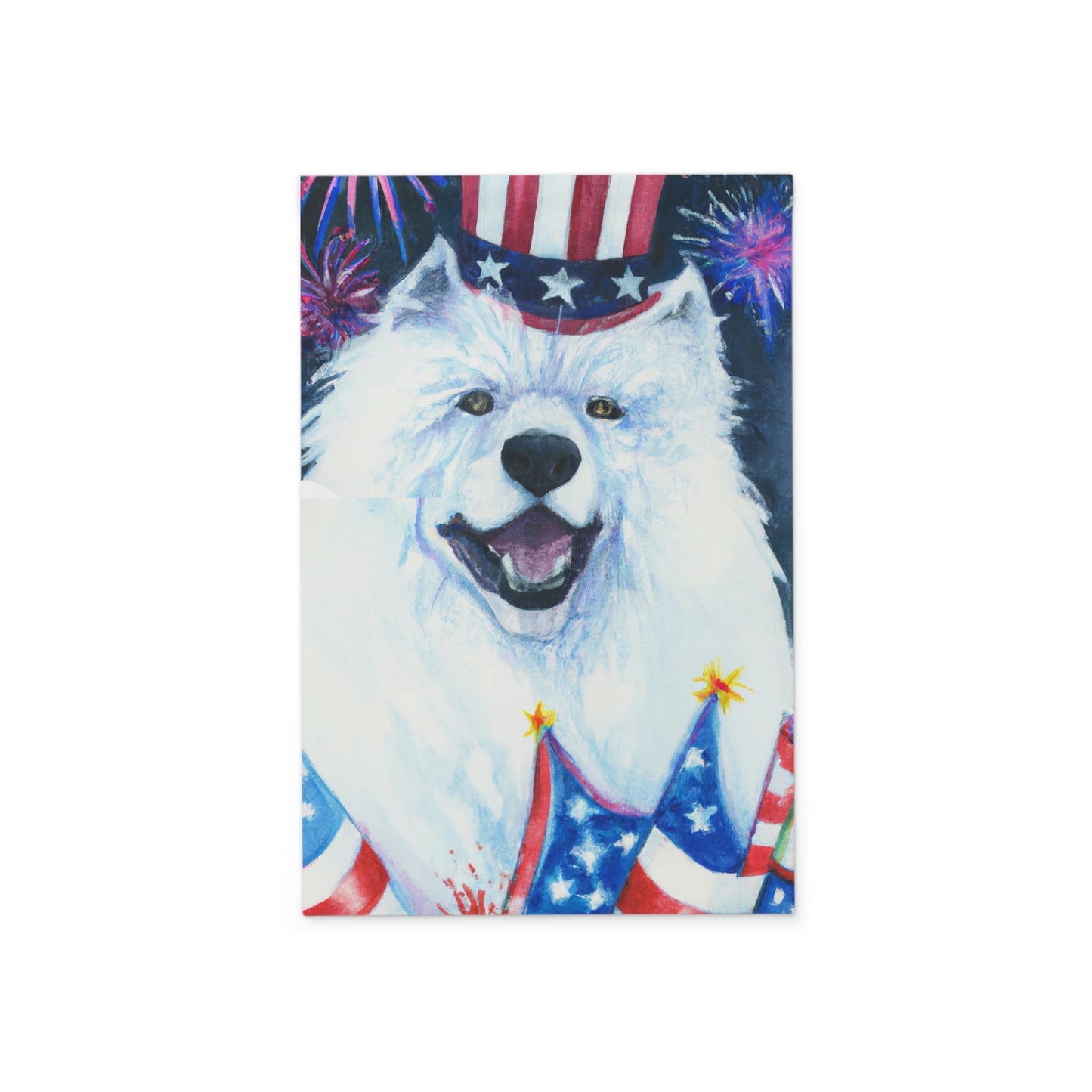 4th of July Samoyed Garden Banner